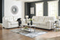 Donlen White Sofa and Loveseat