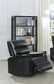 Dario Black Leatherette Rocker Recliner