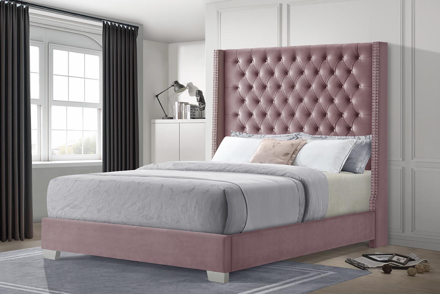 Keanna Queen Size Pink Bed Frame