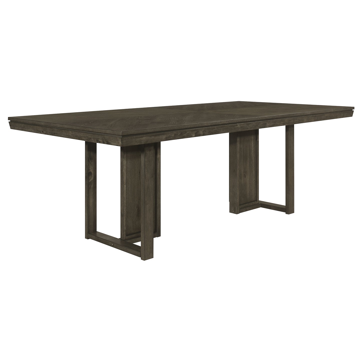 Kelly 7-piece Rectangular Dining Table Set Dark Grey