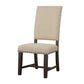 Twain Upholstered Dining Side Chair Beige (Set of 2)