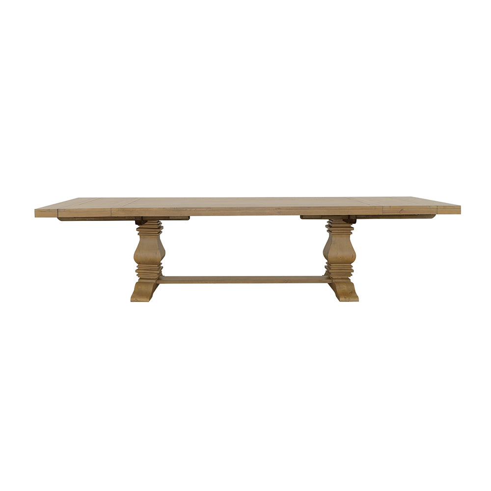 Florence 126-inch Extension Dining Table Rustic Honey