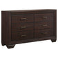 Kauffman 4-piece Eastern King Bedroom Set Dark Cocoa