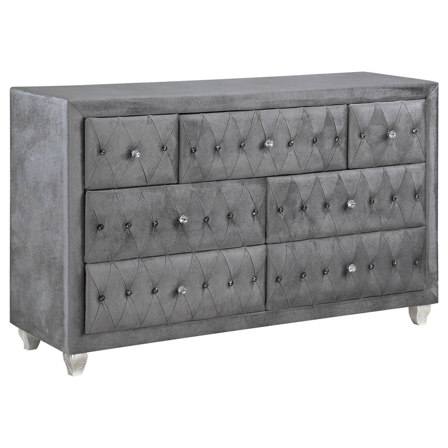 Deanna 4-piece Eastern King Bedroom Set Grey