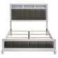 Barzini Wood California King Panel Bed White