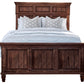 Avenue Wood California King Panel Bed Weathered Brown