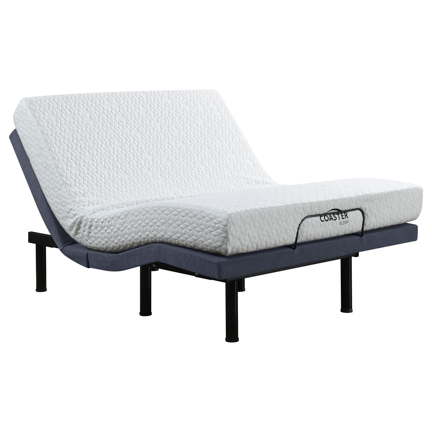 Clara Twin Extra Long Adjustable Bed Base Grey and Black