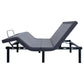 Negan Eastern King Adjustable Bed Base Grey and Black