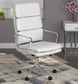 Ximena Upholstered Adjustable High Back Office Chair White