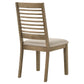 Scottsdale Wood Dining Side Chair Washed Brown (Set of 2)