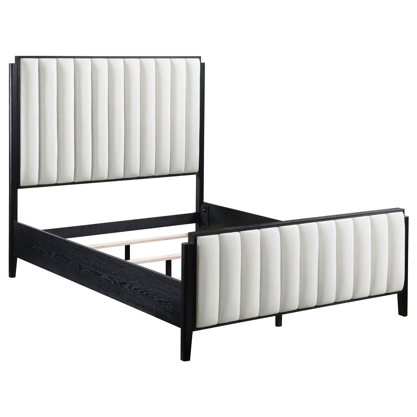 Brookmead 60-inch Upholstered Eastern King Bed Black