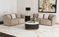 Townsend 2-piece Chenille Upholstered Sofa Set Latte