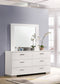 Felicity 6-drawer Wood Dresser with Mirror White High Gloss