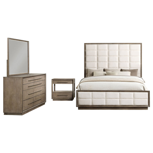 Durango 4-piece California King Bedroom Set Taupe Oak