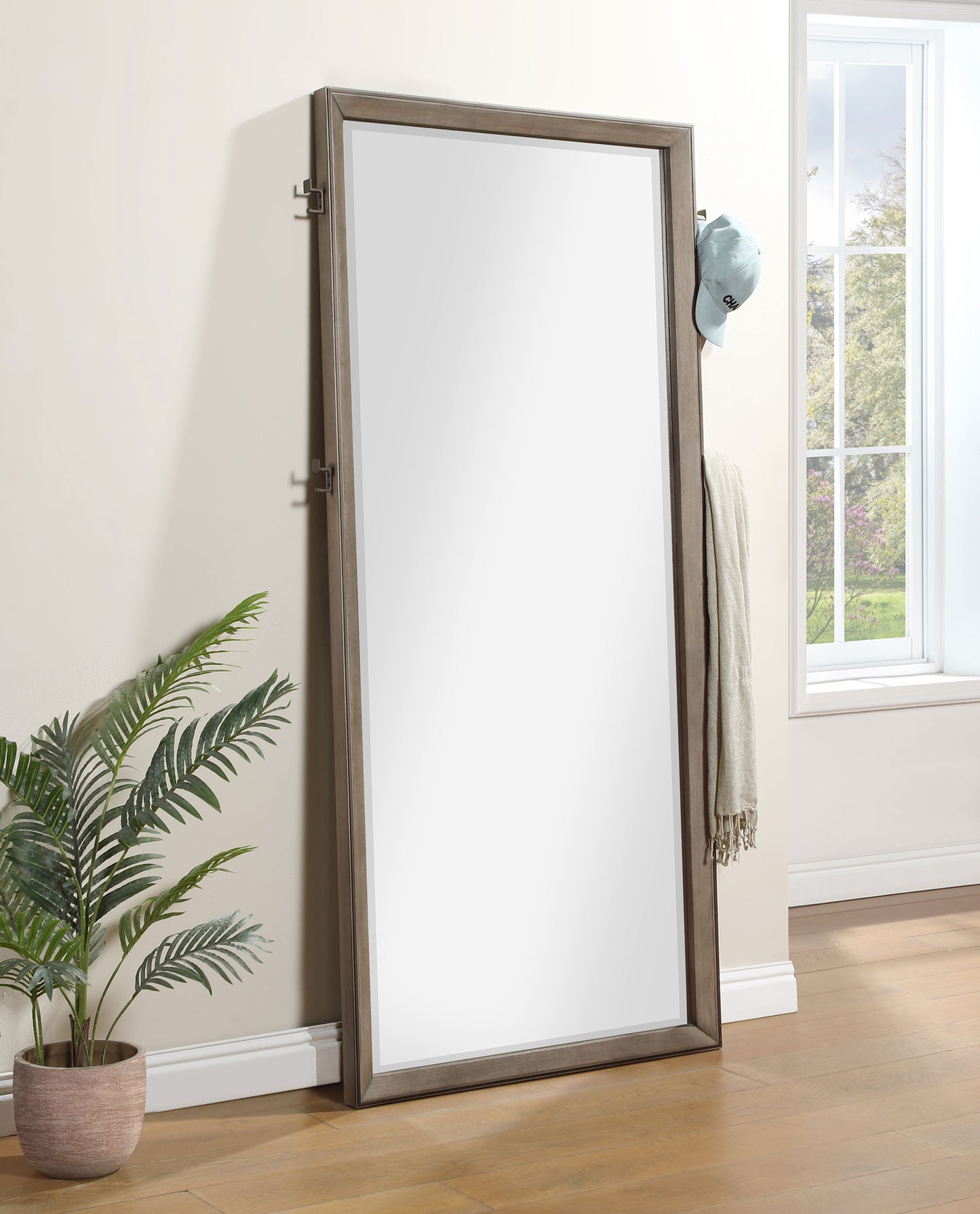 Durango Full Length Standing Floor Mirror Washed Oak