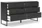 Socalle Full Panel Platform Bed with Dresser and Chest