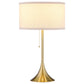 Elmira 24-inch Drum Shade Metal Table Lamp Gold