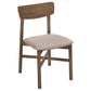 Parkridge Dining Side Chair Natural Walnut (Set of 2)