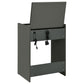 Danbury 3-drawer Makeup Vanity & Stool Set Grey High Gloss