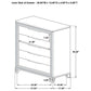 Marmore 5-drawer Bedroom Chest of Drawers White