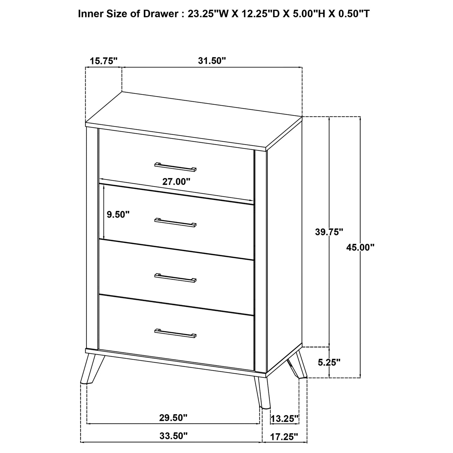 Kaywood 5-piece Full Bedroom Set Natural Pine