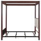 Zimmerlee 89-inch Metal Eastern King Canopy Bed Rust Brown