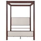 Zimmerlee 89-inch Metal Queen Canopy Bed Rust Brown