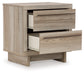 Hasbrick Queen Panel Bed with Mirrored Dresser and 2 Nightstands