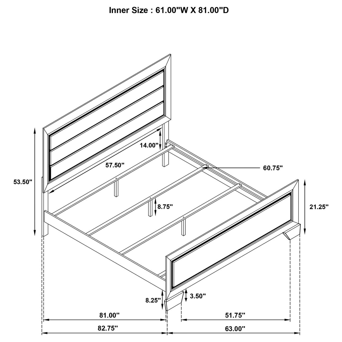 Kauffman Wood Queen Panel Bed Washed Taupe