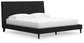 Cadmori King Upholstered Bed with Mirrored Dresser