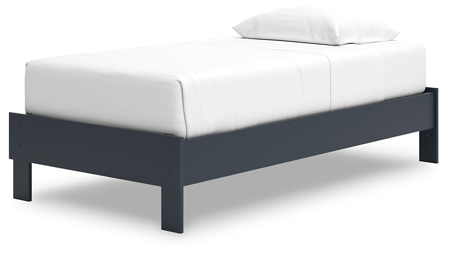 Simmenfort Twin Platform Bed with Dresser and Nightstand