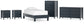 Simmenfort Twin Platform Bed with Dresser, Chest and 2 Nightstands