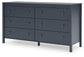 Simmenfort Full Panel Headboard with Dresser and 2 Nightstands