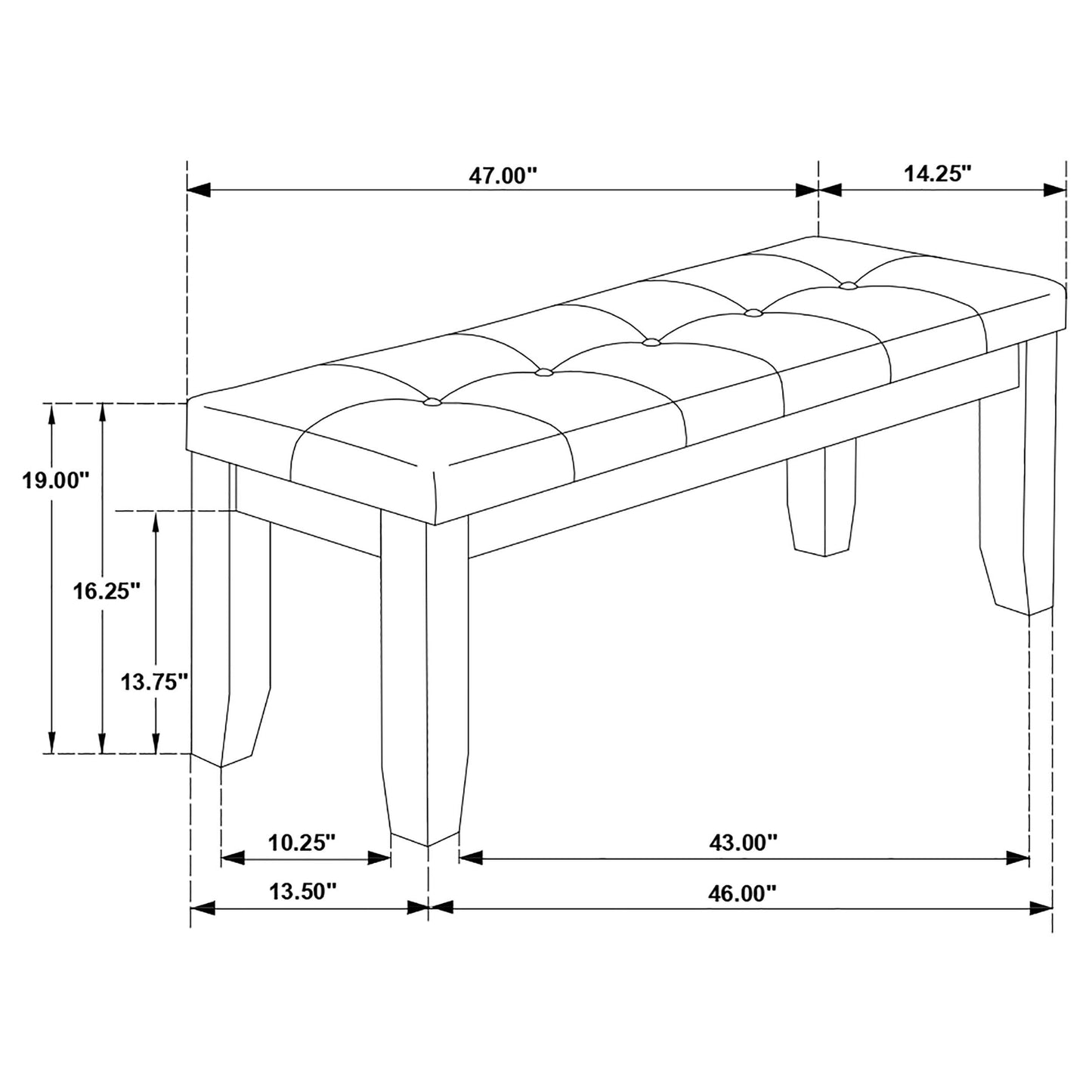 Dalila 6-piece Rectangular Dining Table Set Cappuccino