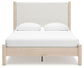 Cadmori Queen Upholstered Panel Bed with Dresser