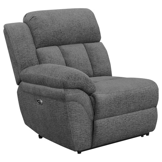 Bahrain 5-piece Power Home Theater Seating Charcoal