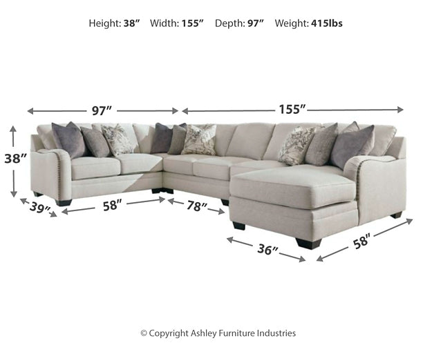 Dellara 5-Piece Sectional with Chaise JB's Furniture  Home Furniture, Home Decor, Furniture Store