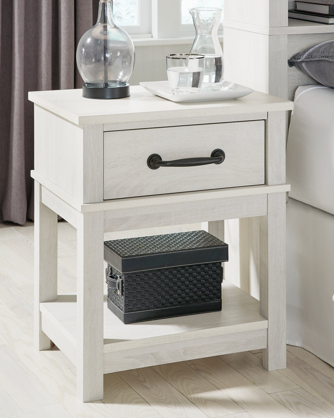 Dorrinson One Drawer Night Stand JB's Furniture  Home Furniture, Home Decor, Furniture Store