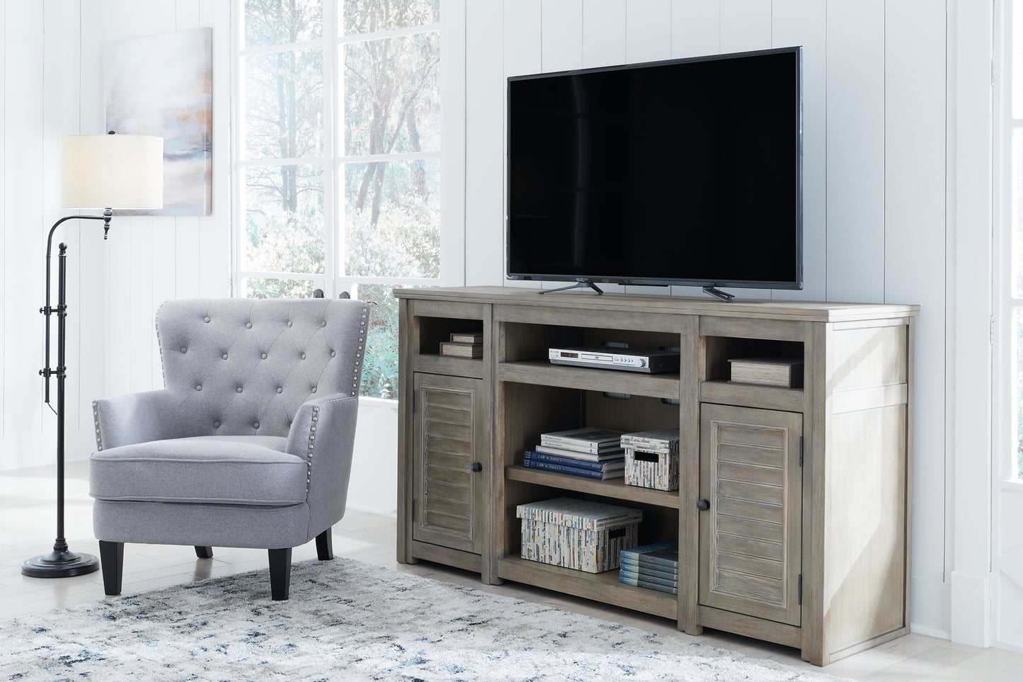 Moreshire XL TV Stand w/Fireplace Option JB's Furniture  Home Furniture, Home Decor, Furniture Store