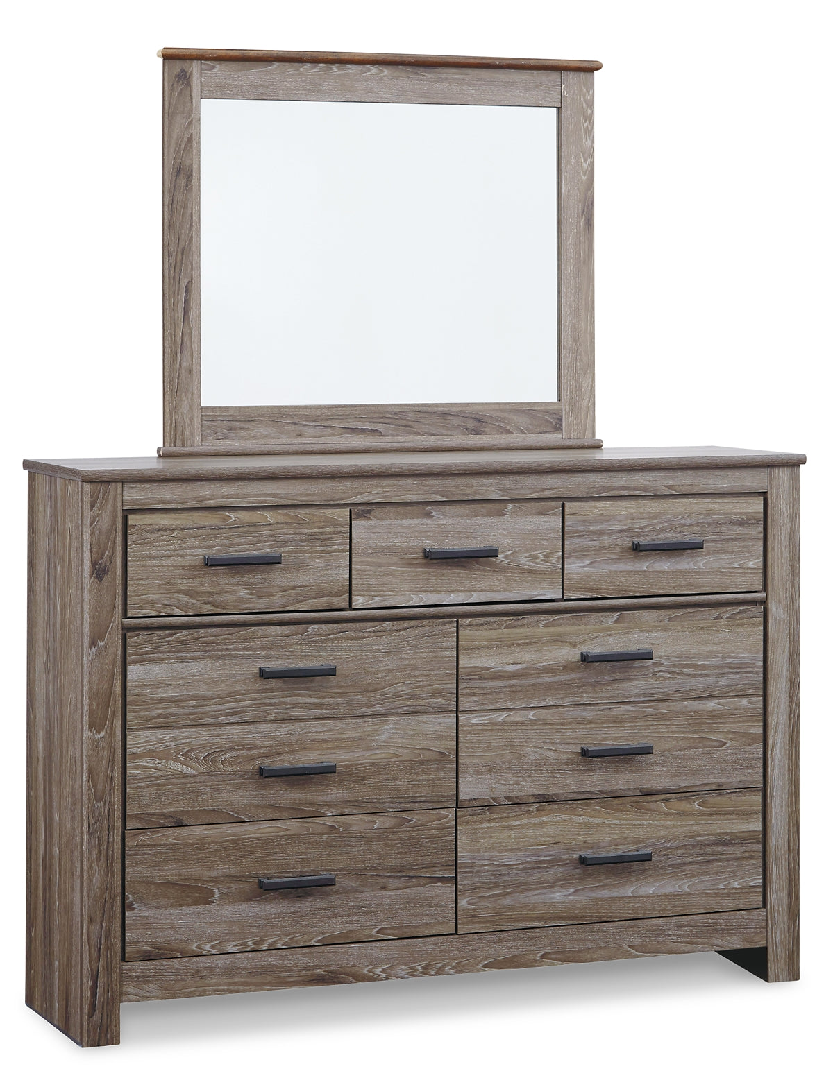 Zelen Queen Panel Bed with Mirrored Dresser, Chest and Nightstand JB's Furniture  Home Furniture, Home Decor, Furniture Store