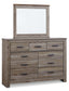 Zelen Queen Panel Bed with Mirrored Dresser, Chest and Nightstand JB's Furniture  Home Furniture, Home Decor, Furniture Store