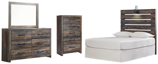 Drystan Full Panel Headboard with Mirrored Dresser and Chest JB's Furniture  Home Furniture, Home Decor, Furniture Store