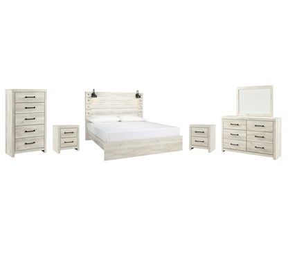 Cambeck Queen Panel Bed with Mirrored Dresser, Chest and 2 Nightstands JB's Furniture  Home Furniture, Home Decor, Furniture Store