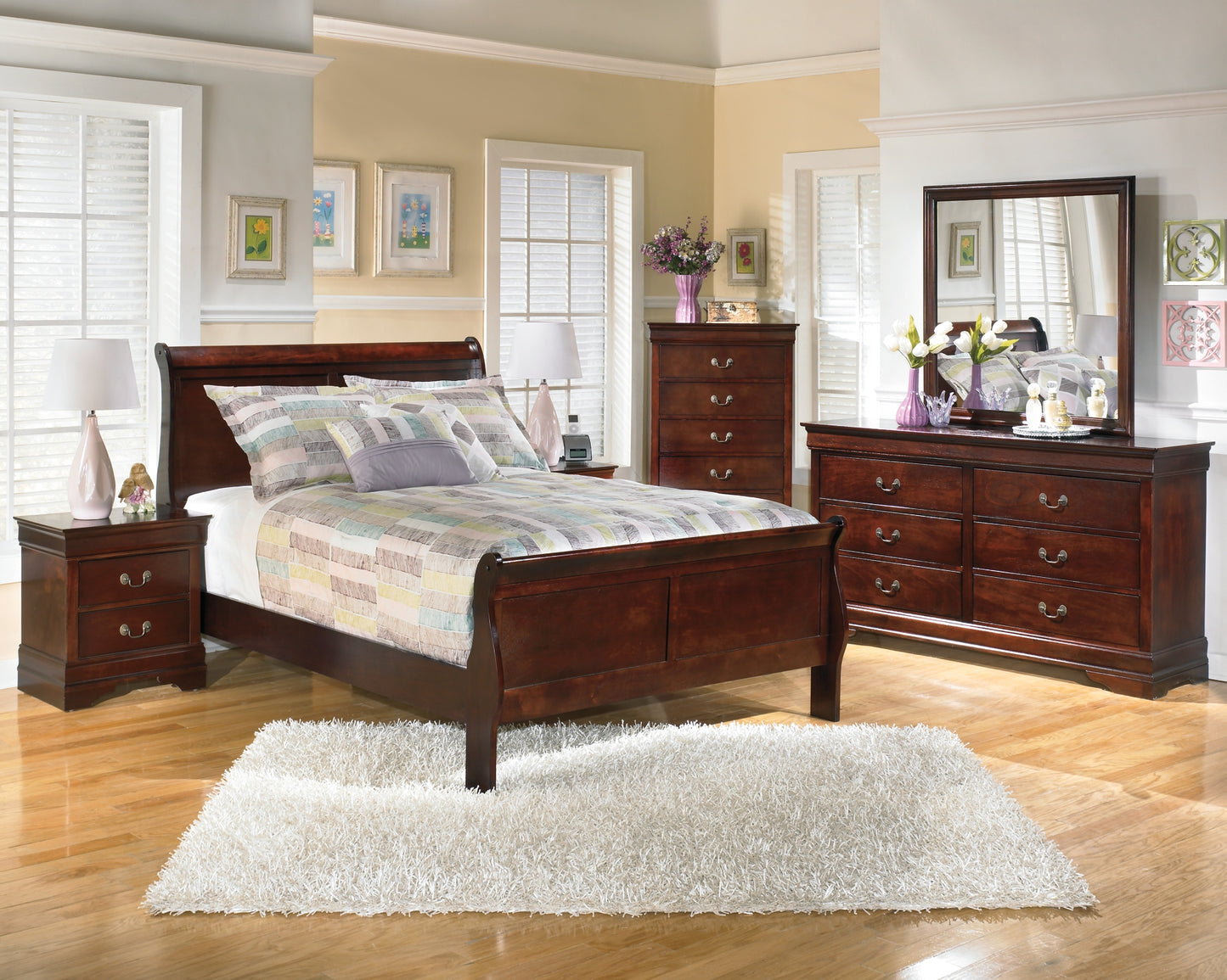 Alisdair Queen Sleigh Bed with Mirrored Dresser JB's Furniture  Home Furniture, Home Decor, Furniture Store