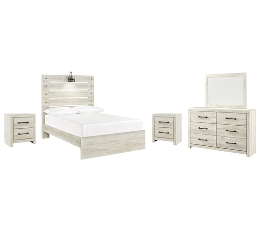 Cambeck Full Panel Bed with Mirrored Dresser and 2 Nightstands JB's Furniture  Home Furniture, Home Decor, Furniture Store