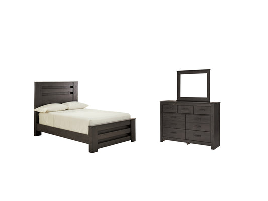 Brinxton Full Panel Bed with Mirrored Dresser JB's Furniture  Home Furniture, Home Decor, Furniture Store