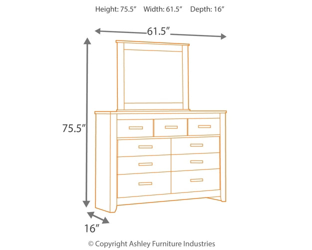 Brinxton Full Panel Headboard with Mirrored Dresser JB's Furniture  Home Furniture, Home Decor, Furniture Store