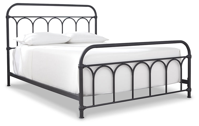 Nashburg Queen Metal Bed with Mattress JB's Furniture Furniture, Bedroom, Accessories