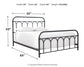 Nashburg Queen Metal Bed with Mattress JB's Furniture Furniture, Bedroom, Accessories