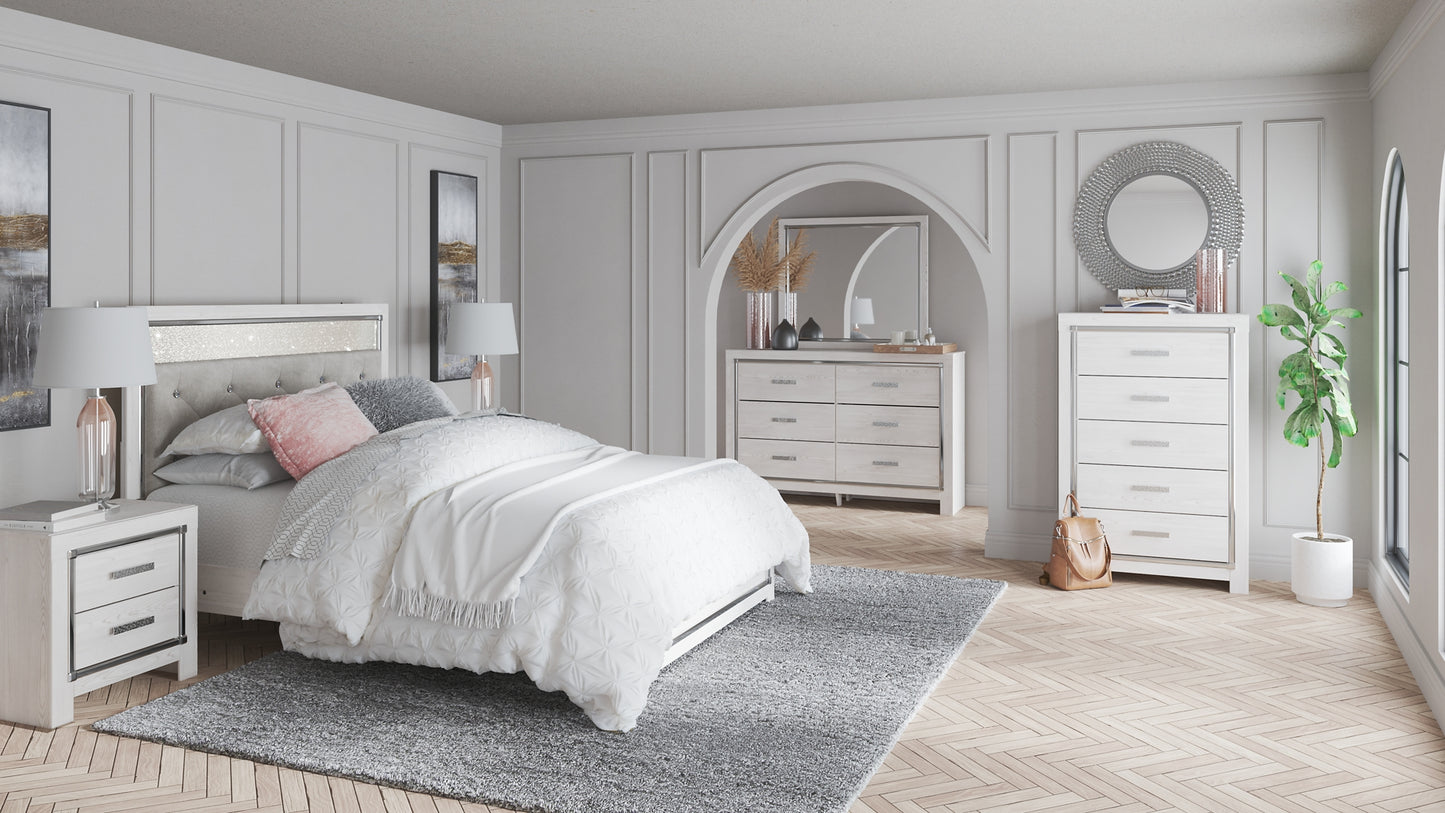 Altyra Queen Panel Headboard with Mirrored Dresser and Chest JB's Furniture  Home Furniture, Home Decor, Furniture Store